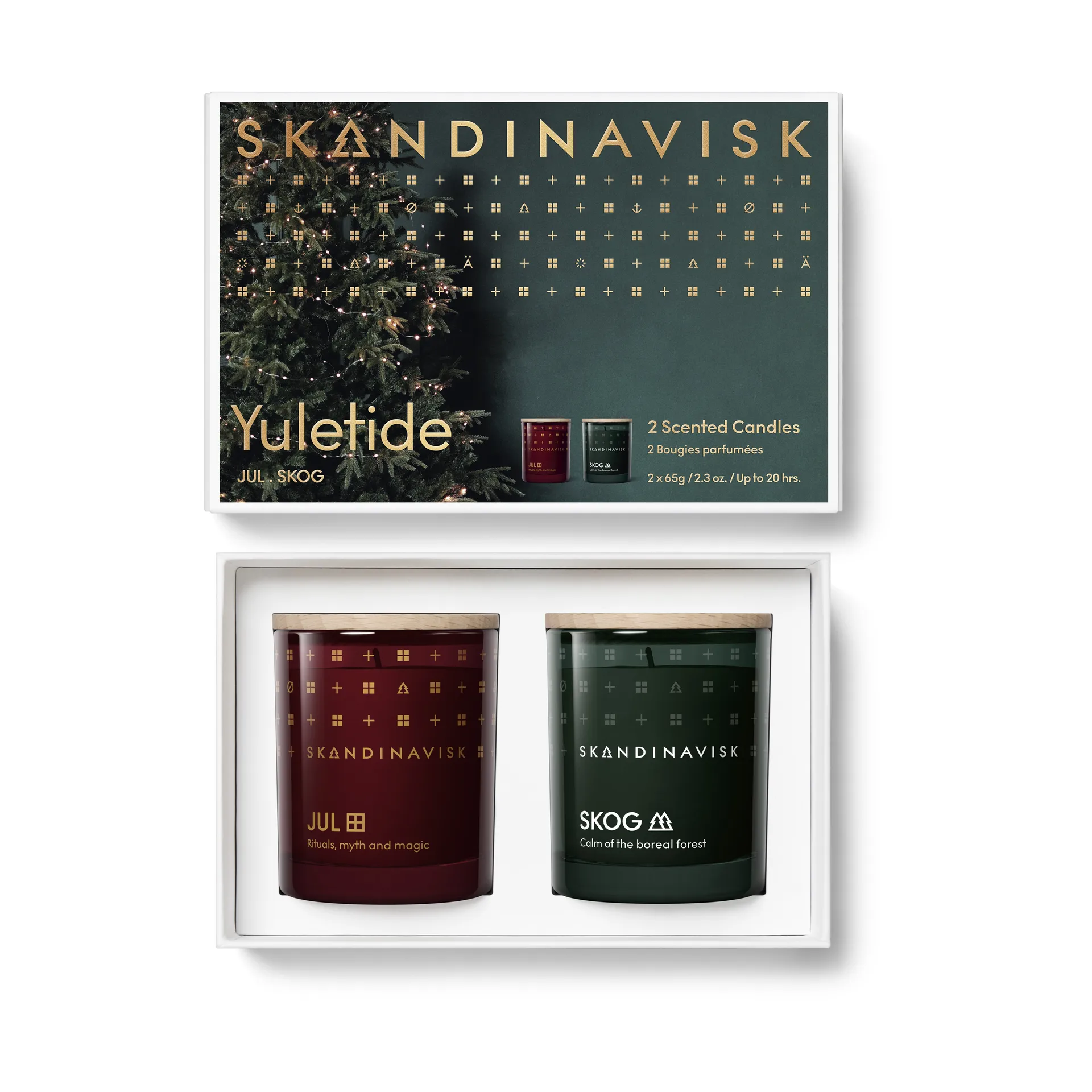 Yuletide duftlys gavesett 2 deler, 65 g Skandinavisk