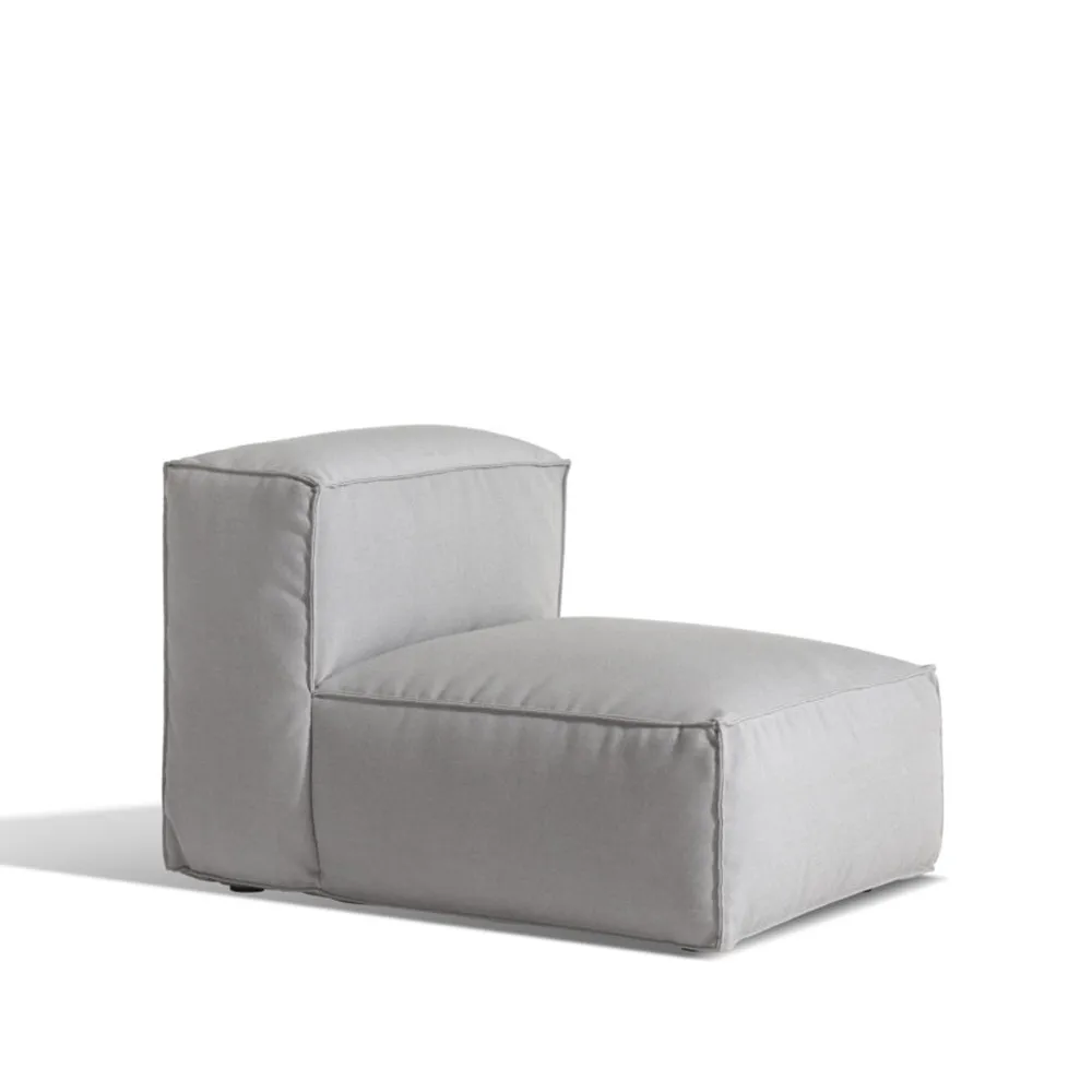 Asker modulsofa, Sunbrella Sling light grey, midtdel small Skargaarden