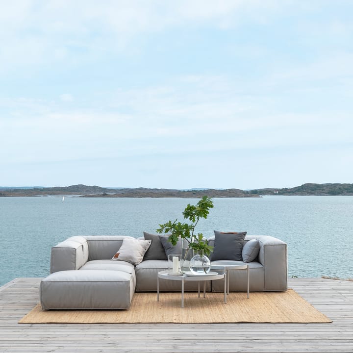 Asker modulsofa, Sunbrella Sling light grey, midtdel small Skargaarden