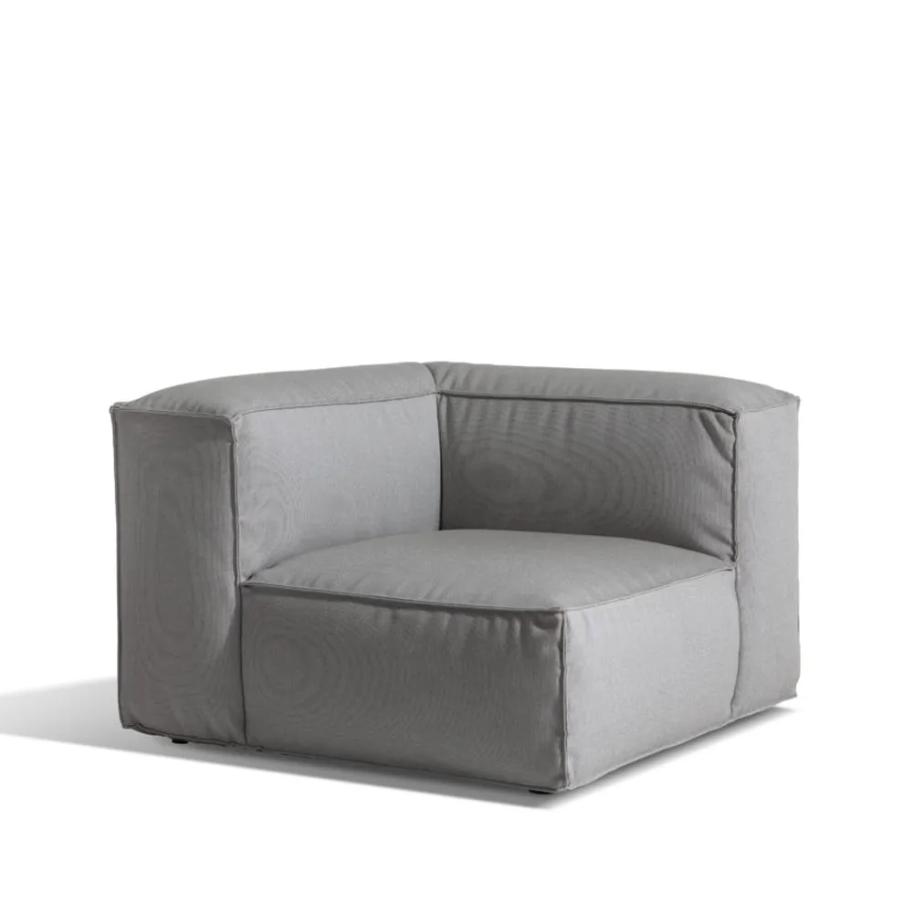 Asker modulsofa, Sunbrella Sling taupe beige, hjørnedel Skargaarden