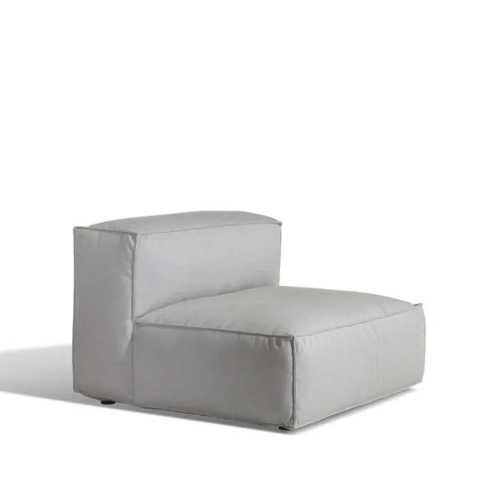 Asker sofamodul - Sunbrella Sling light grey, midtdel large - Skargaarden