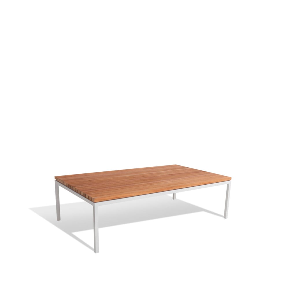 Bilde av Skargaarden Bönan loungebord Teak small lysegrå aluminiumsramme