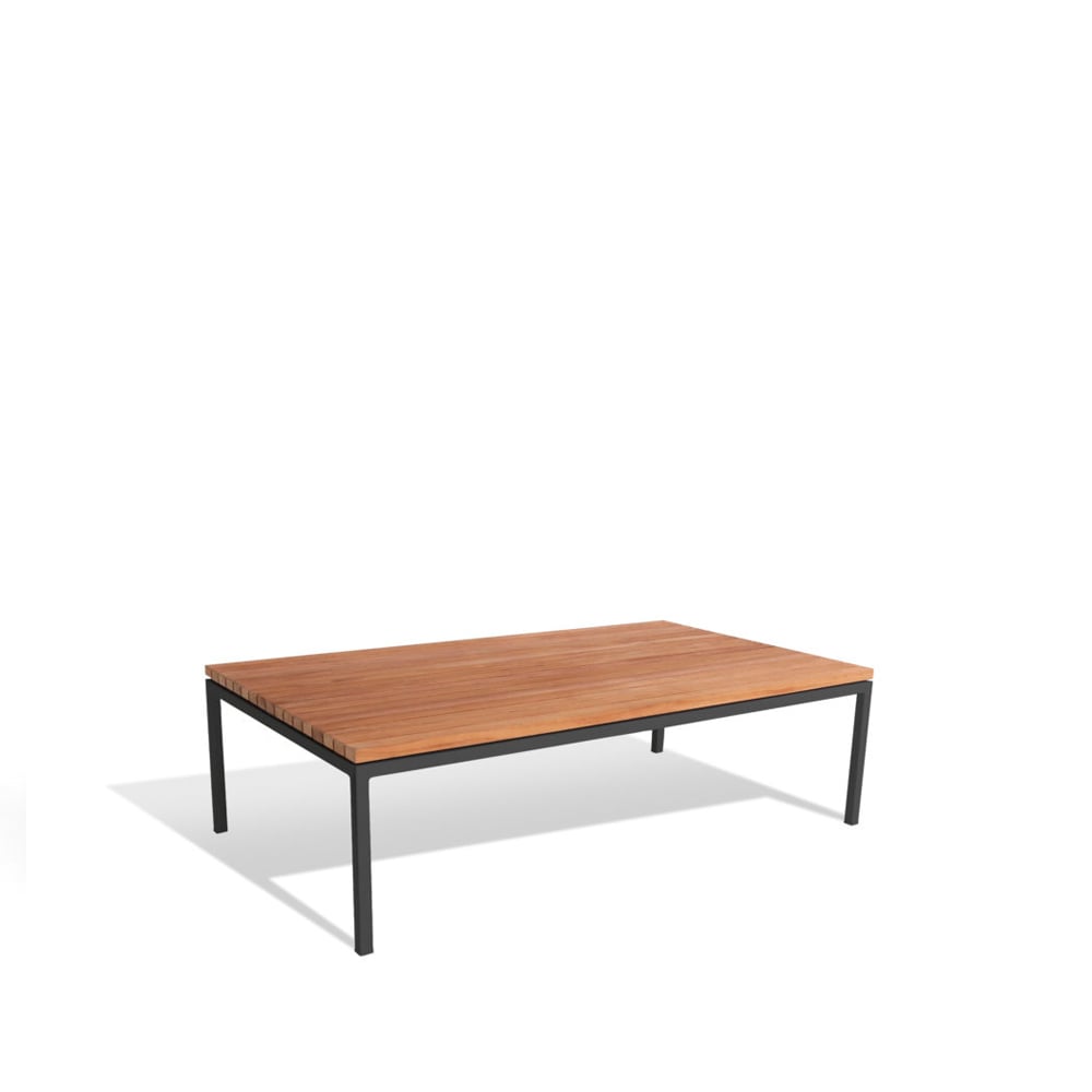 Bilde av Skargaarden Bönan loungebord Teak small mørkegrå aluminiumsramme