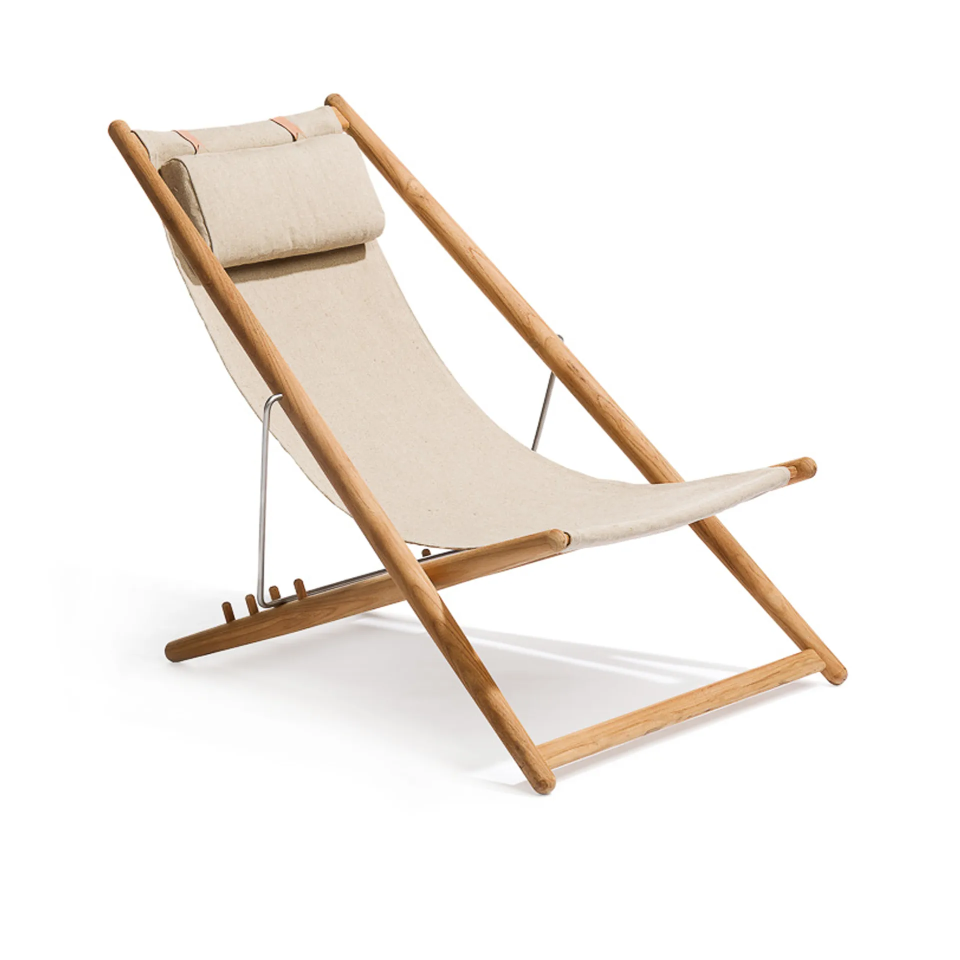 H55 hvilestol teak, Beige Skargaarden