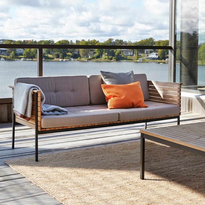 Häringe sofa - Sunbrella Natté Nature Grey-teak-svart - Skargaarden