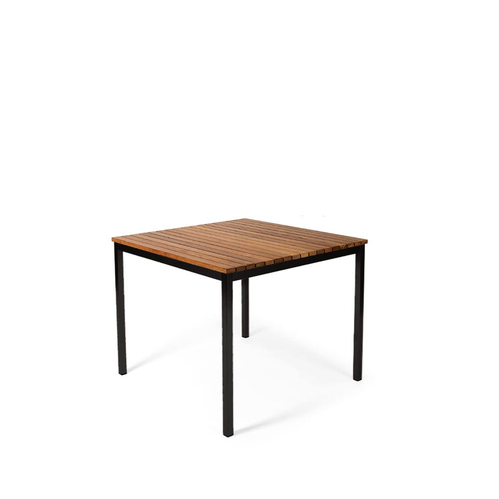 Bilde av Skargaarden Häringe spisebord Teak small svart stålstativ