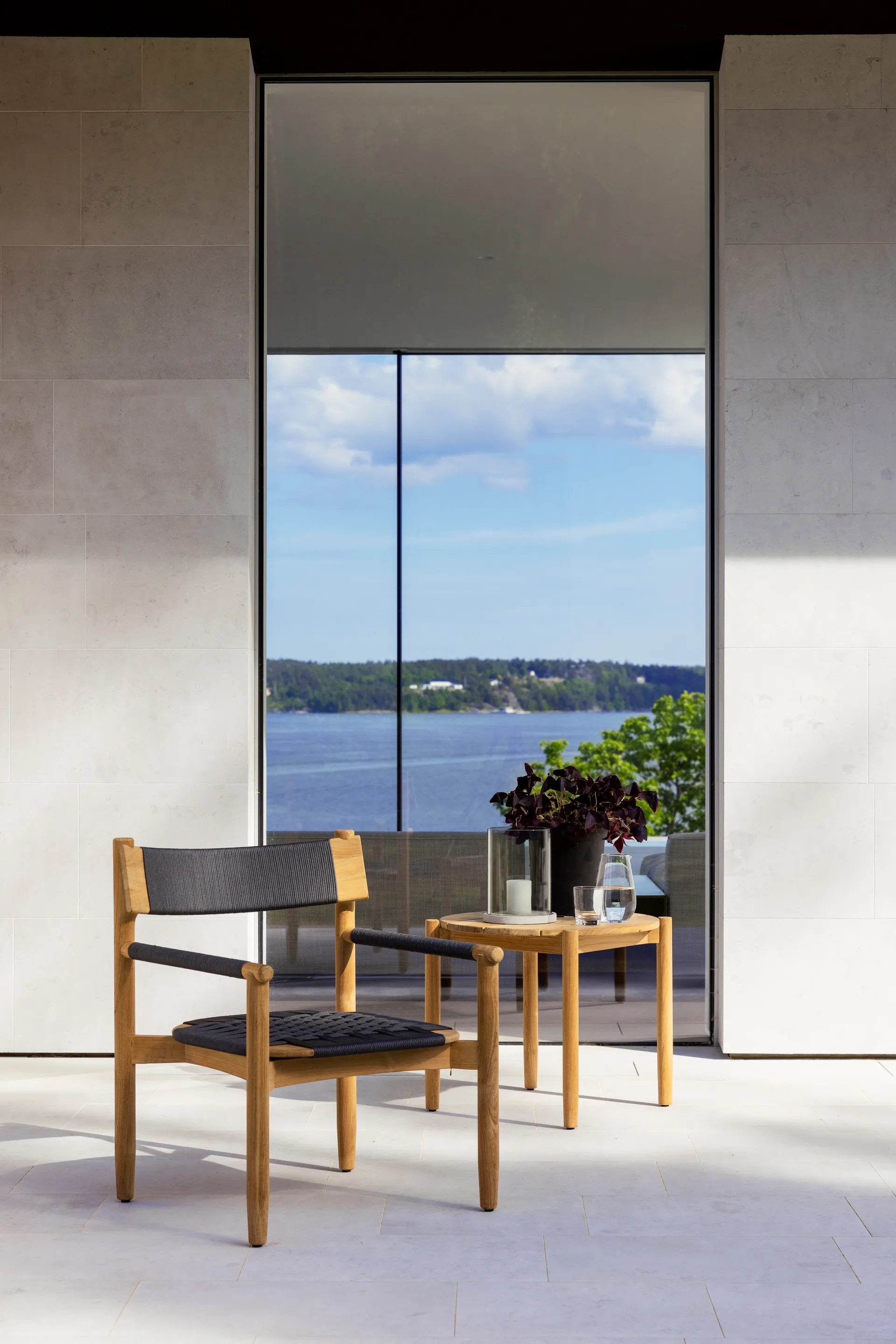 Koster loungestol, Teak-mørkegrå Skargaarden