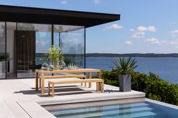 Laknäs uttrekkbart bord 210-295x90 cm - Teak - Skargaarden