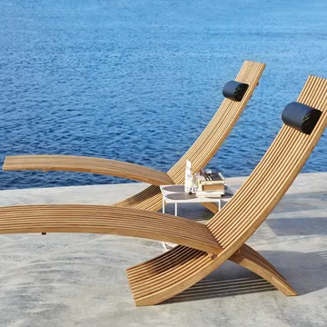 Nozib loungestol - Teak - Skargaarden
