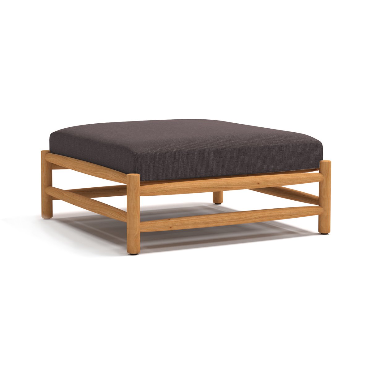Skargaarden Saltholm Ottoman teak - gråbrun pute