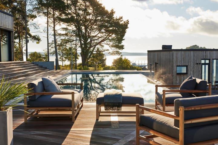 Saltholm Ottoman teak - gråbrun pute Skargaarden
