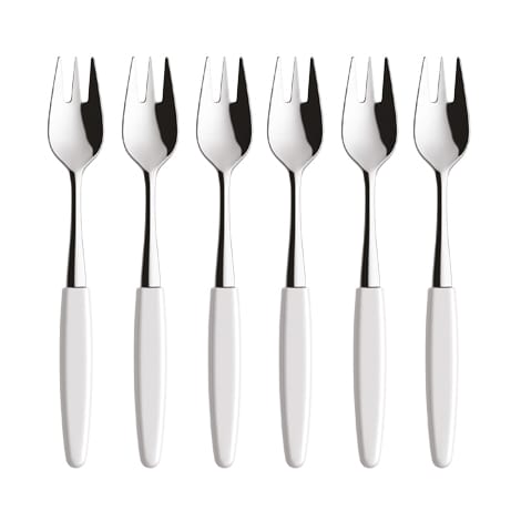 Skaugum dessertgaffel 6-stk. Pure White - undefined - Skaugum of Norway