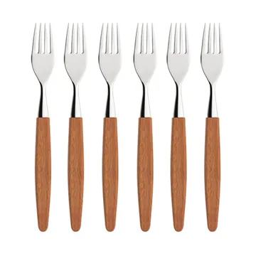 Skaugum gaffel 6-stk. Ecco Teak - Skaugum of Norway