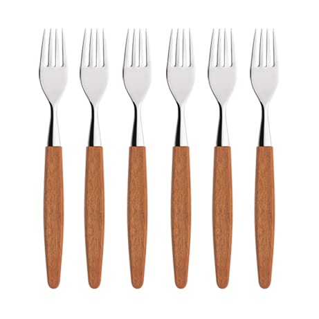 Skaugum gaffel 6-stk. Ecco Teak - undefined - Skaugum of Norway