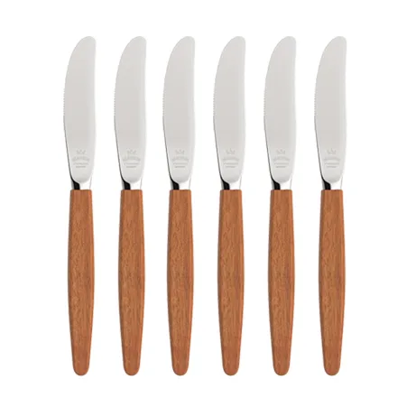 Skaugum kniv 6-stk. Ecco Teak,  Skaugum of Norway