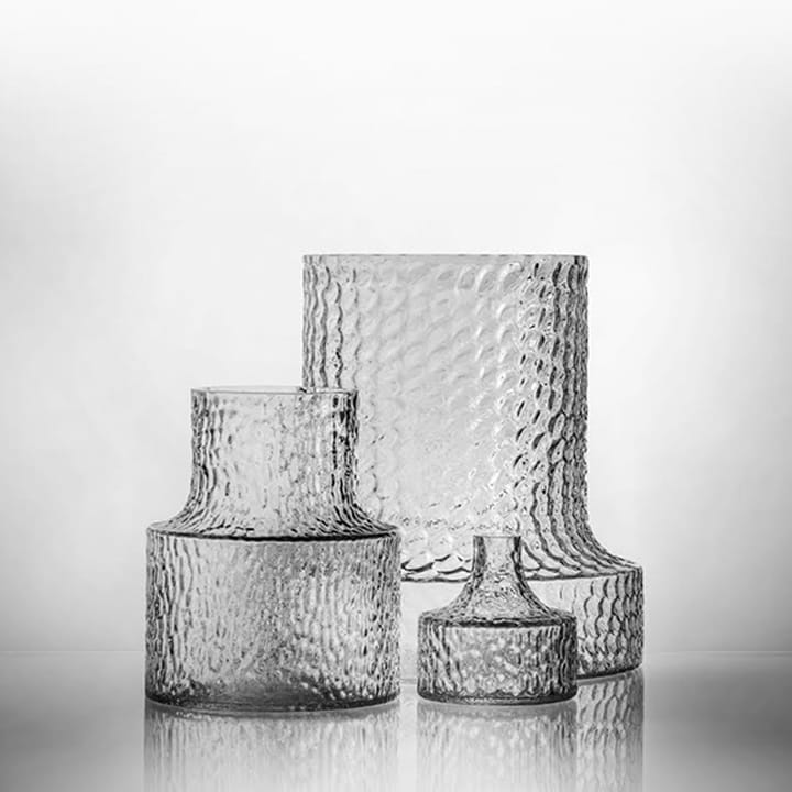 Kolonn vas struktur - 29,5 cm - Skrufs Glasbruk