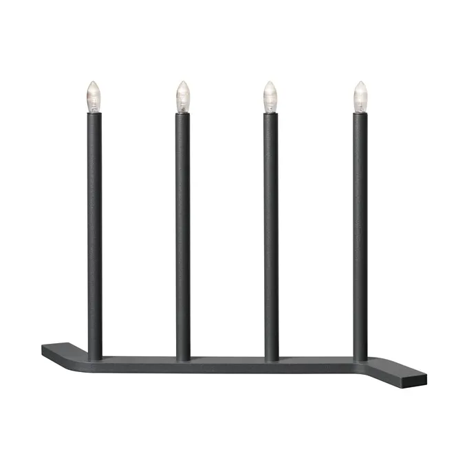 Advent RE adventslysestake - Grå-4 lys - SMD Design