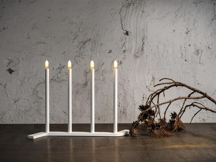 Advent RE adventslysestake, hvit, 4 lys SMD Design