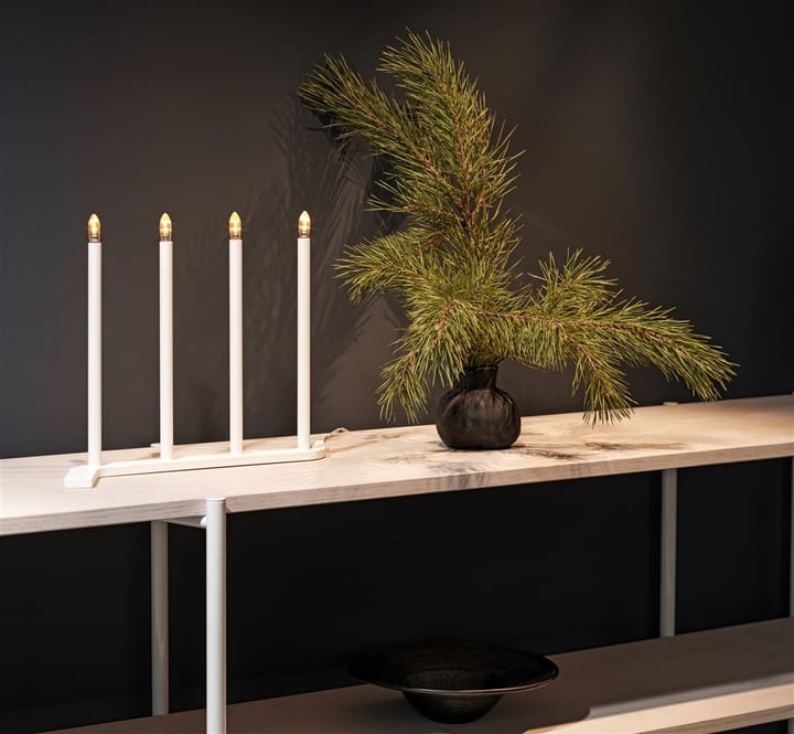 Advent RE adventslysestake, hvit, 4 lys SMD Design