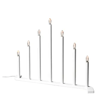 Advent RE adventslysestake - hvit, 7 lys - SMD Design