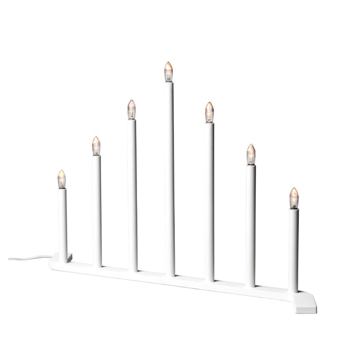 Advent RE adventslysestake - hvit, 7 lys - SMD Design
