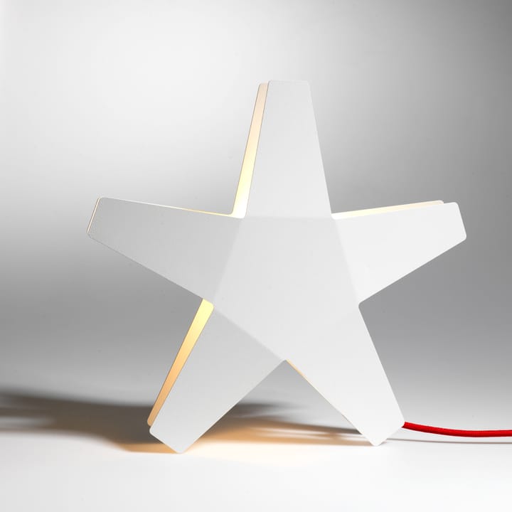 Advent Stjerne Adventsstjerne, grå, 40 cm, lysegrå tekstilledning SMD Design