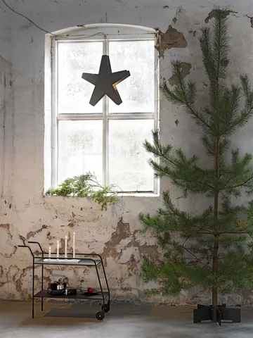 Advent Stjerne Adventsstjerne - Grå-grå ledning, 60 cm - SMD Design