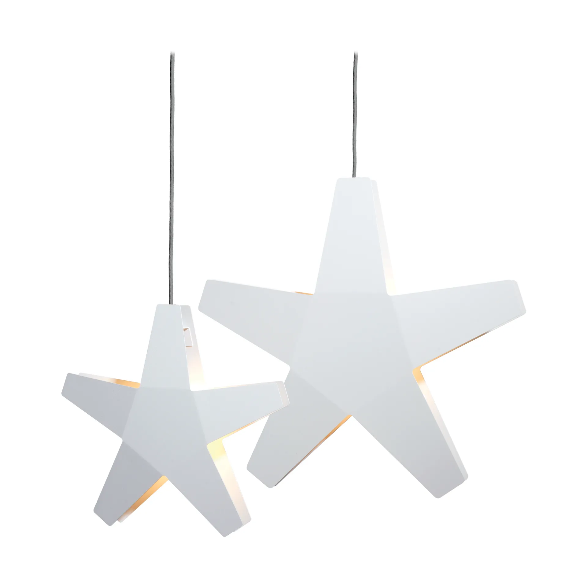 Advent Stjerne Adventsstjerne, Hvit-grå ledning, 40 cm SMD Design