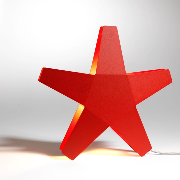 Advent Stjerne Adventsstjerne - rød, 40 cm, lysegrå tekstilledning - SMD Design