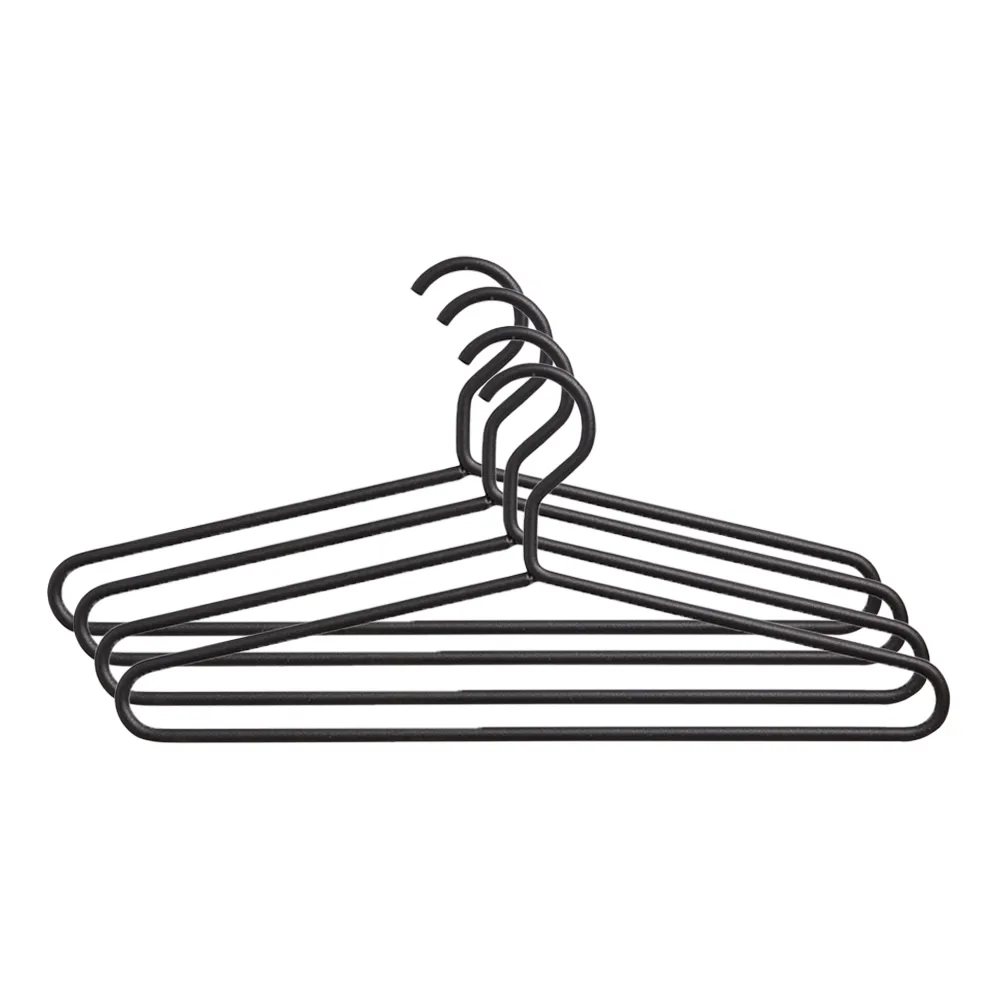 SMD Design Alfred kleshenger antrasitt, 4-pakning | Skandinavisk Design | Kleshengere & Klesstativ | Grå