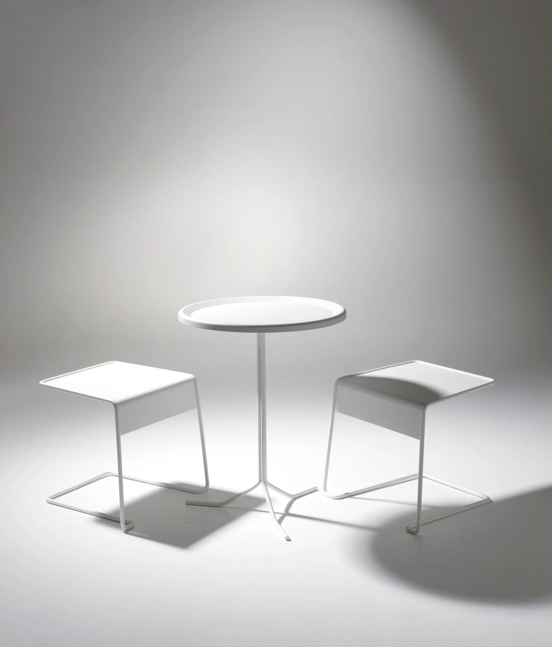 Bong bord Ø40x72 cm, Hvit SMD Design