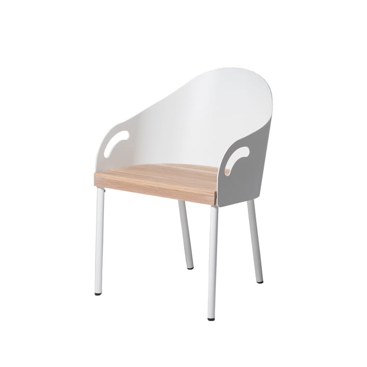 Brunnsviken stol - Hvit/eik - SMD Design