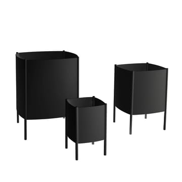Konvex Pot krukke - Svart, medium Ø34 cm - SMD Design