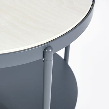 Lene sidebord - Grå, lavt, hvitpigmentert askefinér - SMD Design