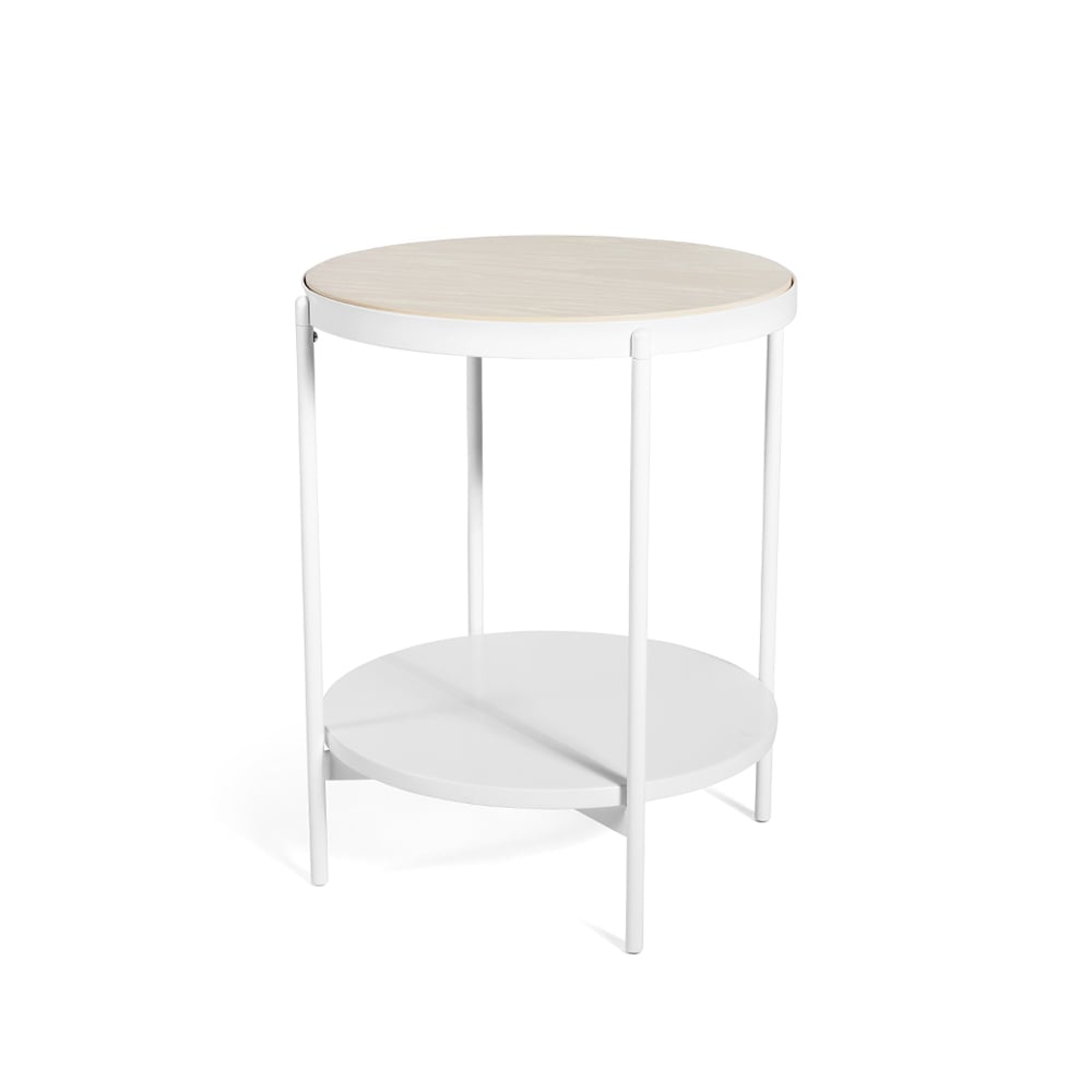 Bilde av SMD Design Lene sidebord Hvit høy hvitpigmentert askefinér