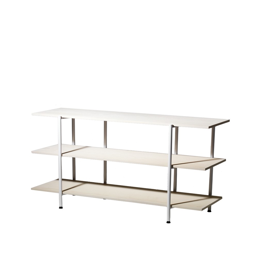 Bilde av SMD Design Lilly avlastningsbord Ask hvitpigmentert hvitlakkert stålstativ 180 cm