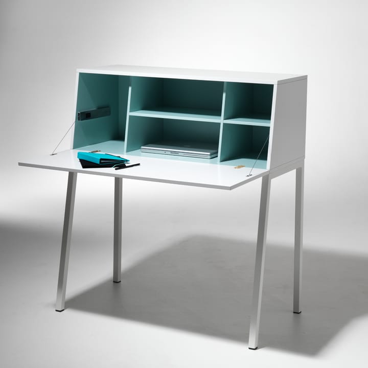 Mormor skrivebord, Hvitlakkert, hvit lakk SMD Design