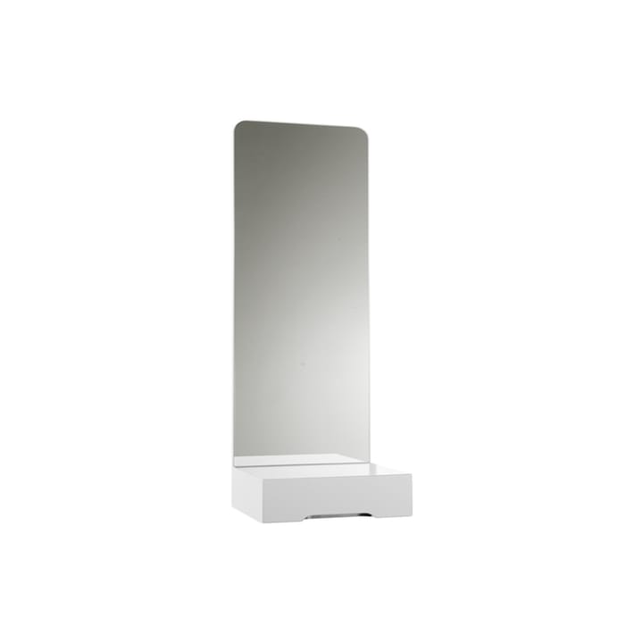 Prisma speil - hvit, 117 x 50 cm - SMD Design