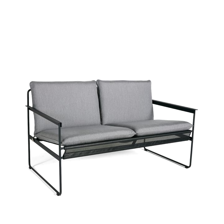 Slow 2-seters sofa - Stoff sunbrella grå, sort stålstativ - SMD Design