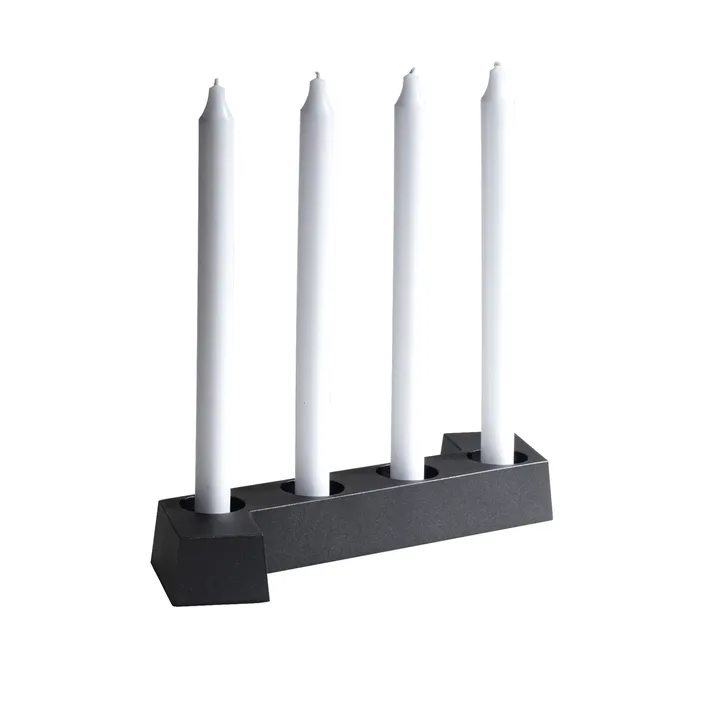 SMD adventsstake - Grå, 4 lys - SMD Design