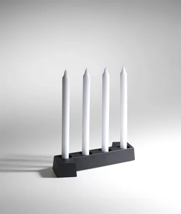 SMD adventsstake - Grå, 4 lys - SMD Design