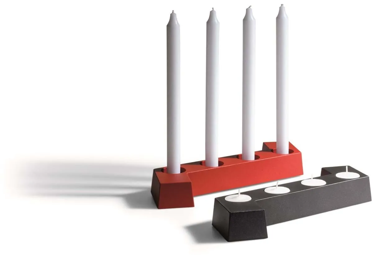 SMD adventsstake, Grå, 4 lys SMD Design