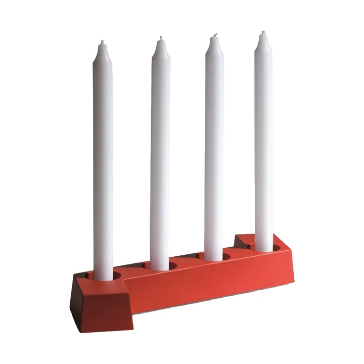 SMD adventsstake - Rød, 4 lys - SMD Design