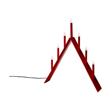 Spica 7 adventslysestake - rød, led - SMD Design
