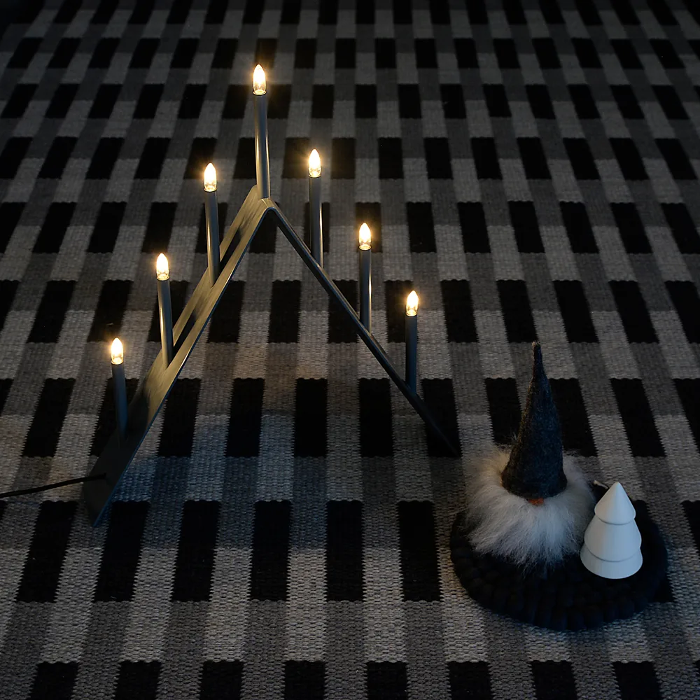 Spica 7 adventslysestake, rød, led SMD Design