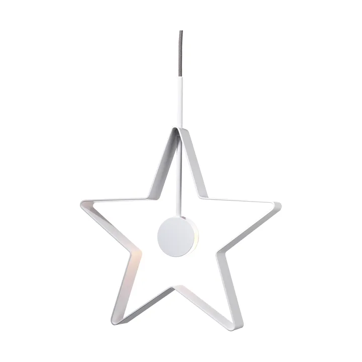 Spica adventsstjerne 60 cm - Hvit-grå ledning - SMD Design
