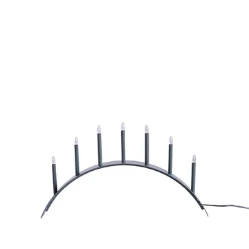 Spica Bow 7 adventslysestake - Grå - SMD Design