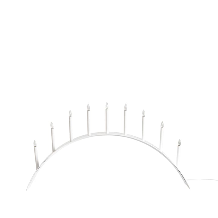 Spica Bow 9 adventslysestake - hvit, LED - SMD Design