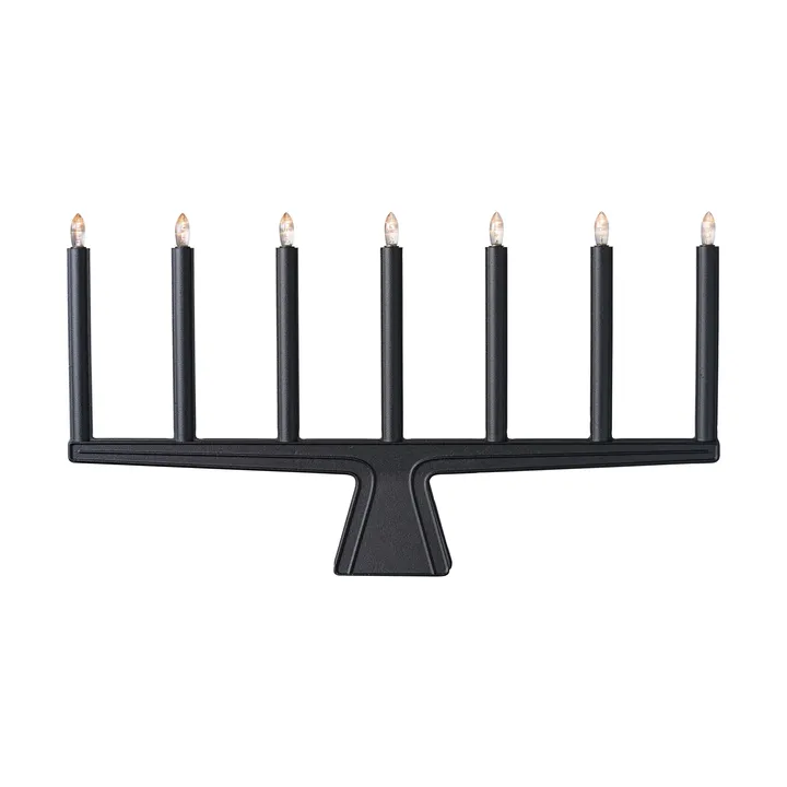 Stella 7 adventslysestake 60 cm - Svart - SMD Design