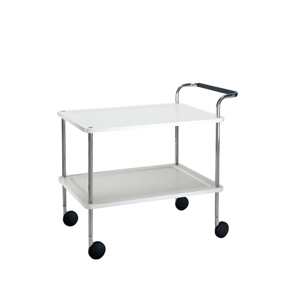 SMD Design Trolley Square serveringsvogn hvit, kromstativ
